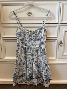Alice and Olivia blue mini dress